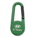 Colored Carabiner Compass - Green